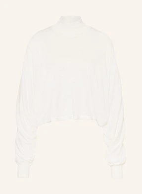 Alaïa Sweter Z Lnu weiss ALAÏA