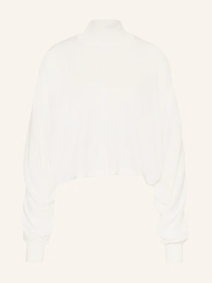 Alaïa Sweter Z Lnu weiss ALAÏA