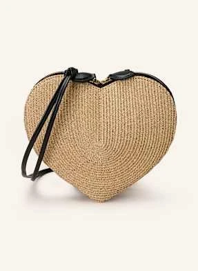Alaïa Torba Na Ramię Le Coeur beige ALAÏA