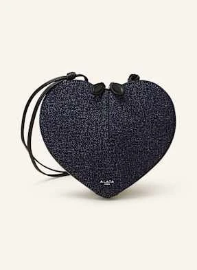 Alaïa Torba Na Ramię Le Coeur W Stylu Jeansowym blau ALAÏA