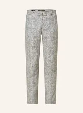 Alberto Chinosy Flanelowe Rob Slim Fit grau