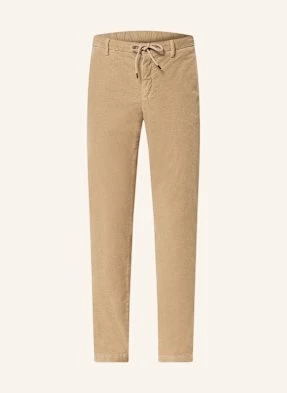 Alberto Chinosy Ze Sztruksu Jump Slim Fit beige