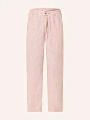 Alberto Spodnie Chino Luis Wide Fit Z Lnu rosa