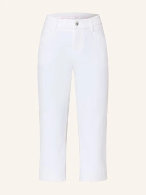 Alberto Spodnie Golfowe 3/4 Mona-C – fx4 Dry Cooler® Z Kamieniami Ozdobnymi weiss