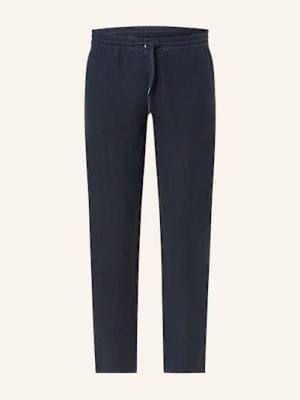 Alberto Spodnie Lniane House W Stylu Dresowym Tapered Fit blau