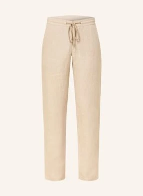Alberto Spodnie Lniane House W Stylu Dresowym Tapered Fit weiss
