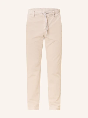 Alberto Spodnie Sztruksowe Jump W Stylu Dresowym Slim Fit beige