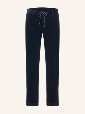 Alberto Spodnie Sztruksowe Jump W Stylu Dresowym Slim Fit blau GRANATOWY