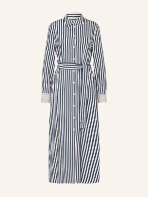 Alcidia Da Veiga Sukienka Koszulowa Nora Z Jedwabiu blau