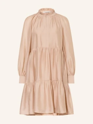 Alcidia Da Veiga Sukienka Z Falbanami beige