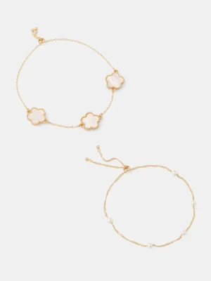 Aldo bransoletka LUCKYFLOWER 2-pack damska 13995038