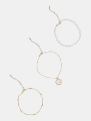 Aldo bransoletka na kostkę DEVABELDEN 3-pack damska 13994845