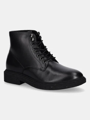 Aldo buty skórzane męskie kolor czarny 14174555