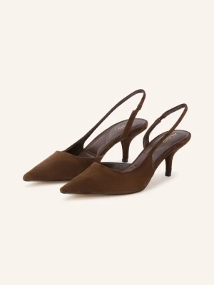 Aldo Czółenka Typu Slingback Stessylowsling braun CIEMNOBRĄZOWY