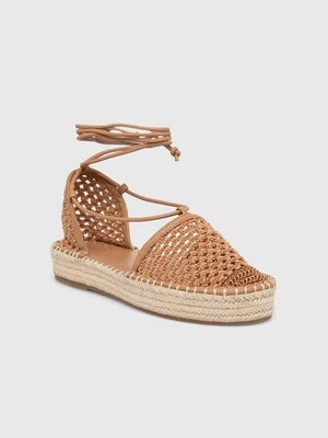 Aldo espadryle Picot kolor brązowy na platformie 13741689.Picot