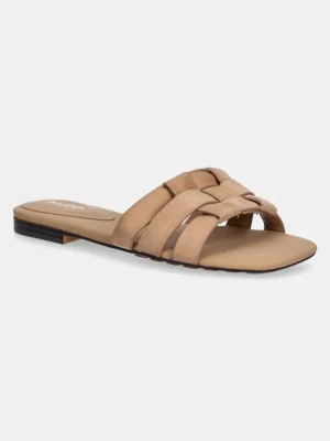 Aldo klapki nubukowe GOTOSANDAL damskie kolor brązowy 13966707