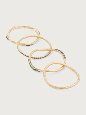 Aldo komplet bransoletek damski metalowy ELIDORA 4-pack złoty