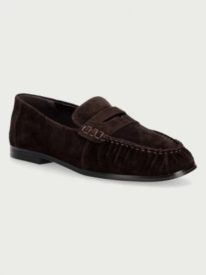 Aldo loafersy damskie zamszowe VEVIANE brązowy