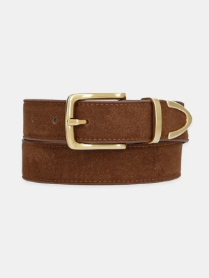 Aldo pasek zamszowy damski kolor brązowy OLLIVIA.201