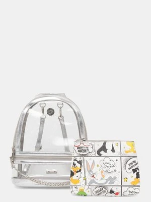 Aldo plecak LTBACKPACK x Looney Tunes damski kolor srebrny mały wzorzysty 13833661