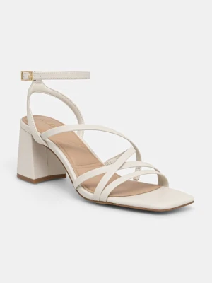 Aldo sandały na słupku skórzane ESTHER