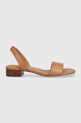 Aldo sandały skórzane Dorenna damskie kolor brązowy 13578725