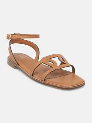Aldo sandały skórzane GREENGROVE damskie kolor brązowy 13966689