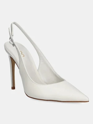 Aldo szpilki skórzane STESSYSLING kolor biały 13918831