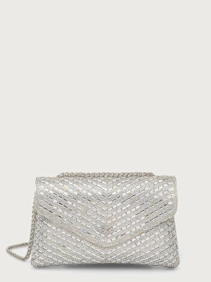 Aldo torebka crossbody damska SPARKLEBAG srebrny