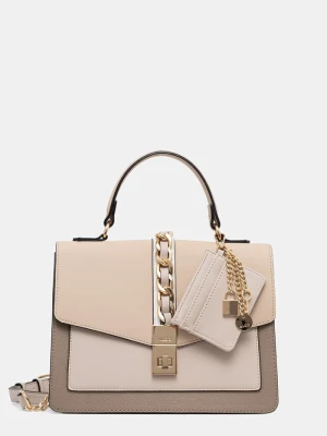 Aldo torebka crossbody damska z imitacji skóry IMPASSE beżowy
