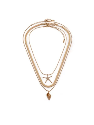 Aldo Zestaw 3 naszyjników Seascharms 13995007 Złoty