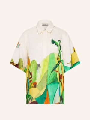 Alémais Bluzka Koszulowa Mokshini Z Lnu weiss ALÉMAIS