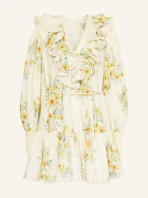 Alémais Sukienka Juliette Z Dziurkowaną Koronką I Wolantami weiss ALÉMAIS