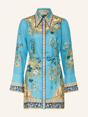 Alémais Sukienka Koszulowa Cassie Z Lnu blau ALÉMAIS