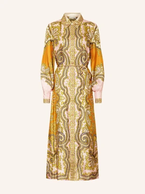 Alémais Sukienka Koszulowa Clemenza Z Jedwabiu beige ALÉMAIS