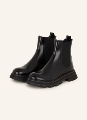 Alexander Mcqueen Botki Chelsea schwarz