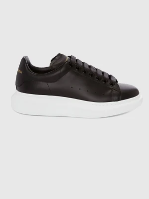 ALEXANDER MCQUEEN Czarne sneakersy męskie z białą podeszwą, Rozmiar 44