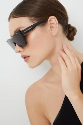 Alexander McQueen okulary przeciwsłoneczne damskie kolor brązowy