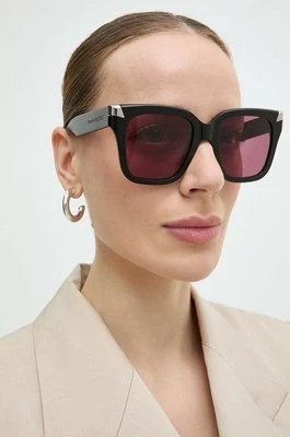 Alexander McQueen okulary przeciwsłoneczne damskie kolor czarny AM0440S