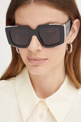 Alexander McQueen okulary przeciwsłoneczne damskie kolor czarny AM0446S
