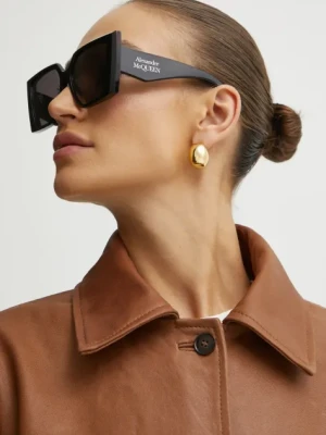 Alexander McQueen okulary przeciwsłoneczne damskie kolor czarny AM0467S