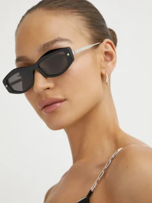 Zdjęcie produktu Alexander McQueen okulary przeciwsłoneczne damskie kolor czarny AM0482S