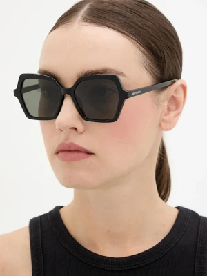 Alexander McQueen okulary przeciwsłoneczne damskie kolor czarny AM0537S