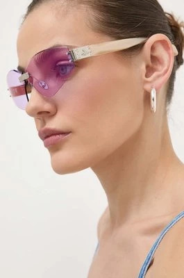 Alexander McQueen okulary przeciwsłoneczne damskie kolor różowy VW7020457 Vivienne Westwood