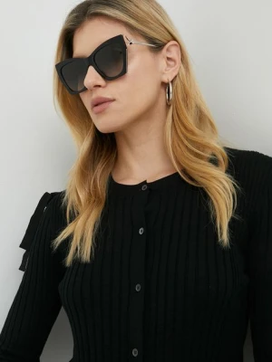 Alexander McQueen okulary przeciwsłoneczne damskie kolor srebrny AM0375S