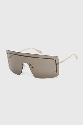 Alexander McQueen okulary przeciwsłoneczne kolor złoty