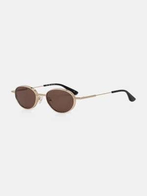 Alexander McQueen okulary przeciwsłoneczne kolor złoty AM0523S