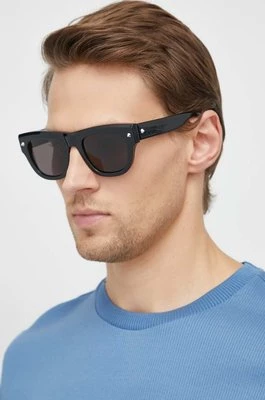 Alexander McQueen okulary przeciwsłoneczne męskie kolor czarny AM0425S