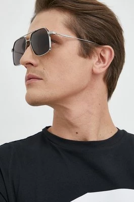 Alexander McQueen okulary przeciwsłoneczne męskie kolor czarny