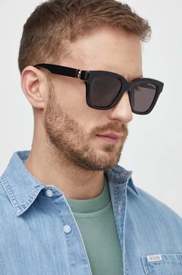 Alexander McQueen okulary przeciwsłoneczne męskie kolor czarny AM0432SA